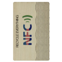 Alternative view of RFID wood card